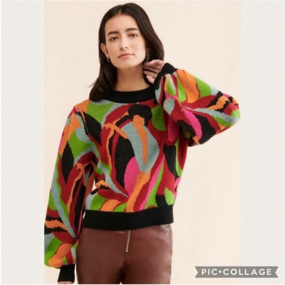 FARM Rio Sweaters - :Price Firm: FARM Rio The Dance Multicolor Knit Sweater